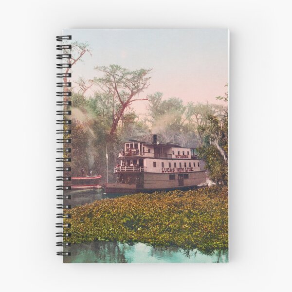 Item preview, Steamboat On The Ocklawaha - Florida - 1902 Photochrom designed and sold by warishellstore.
