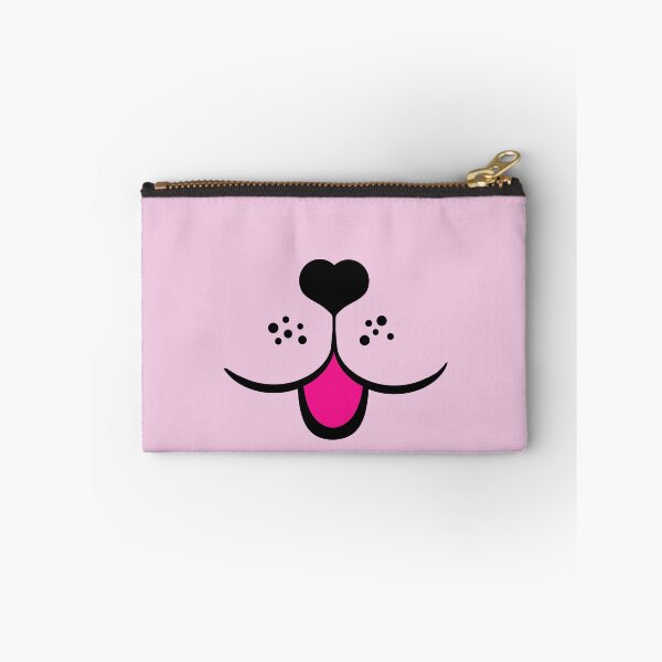 Item preview, cute dog with heart dog nose pink - dog gift designed and sold by MadandMean.