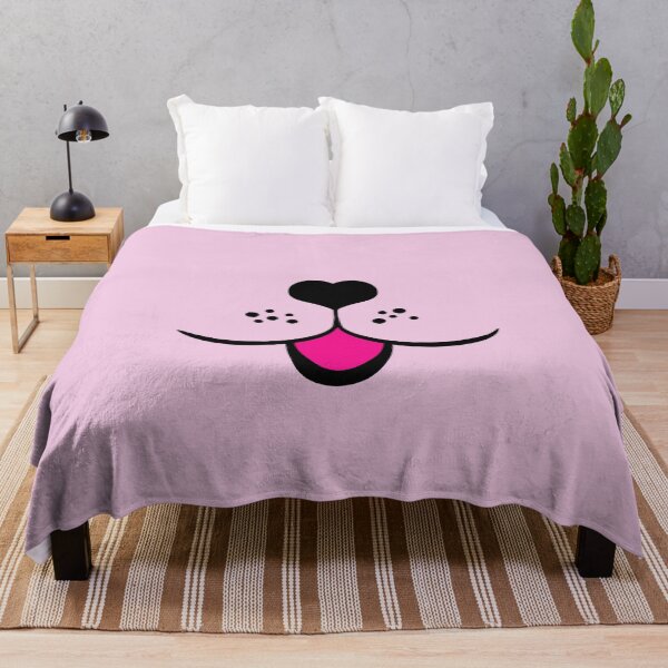 Item preview, cute dog with heart dog nose pink - dog gift designed and sold by MadandMean.