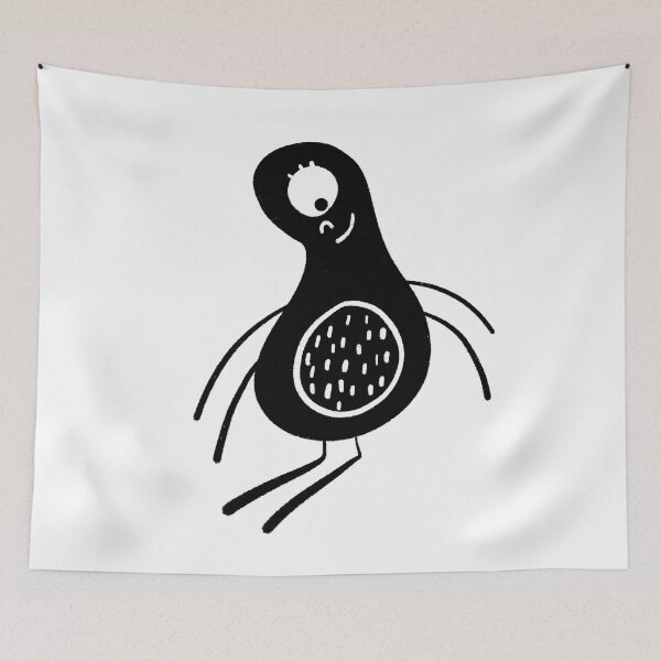 Item preview, Funny black and white creature nr11 designed and sold by KateCrafts.