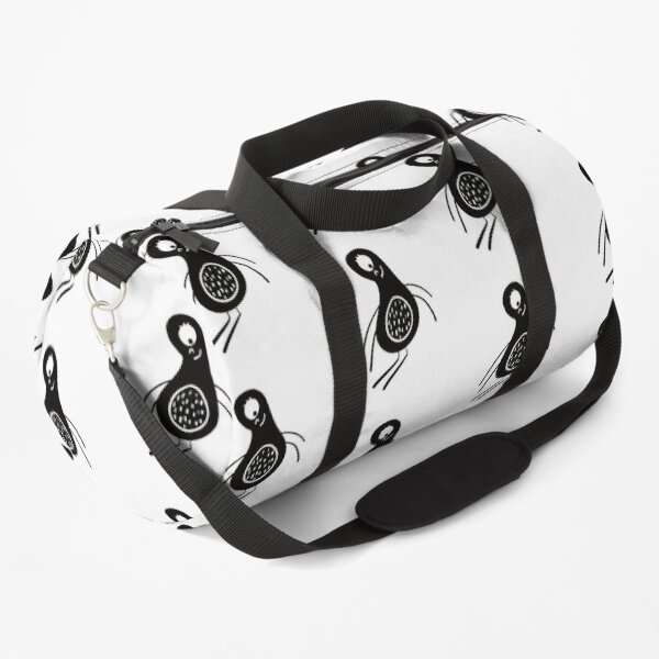 Funny black and white creature nr11 Duffle Bag