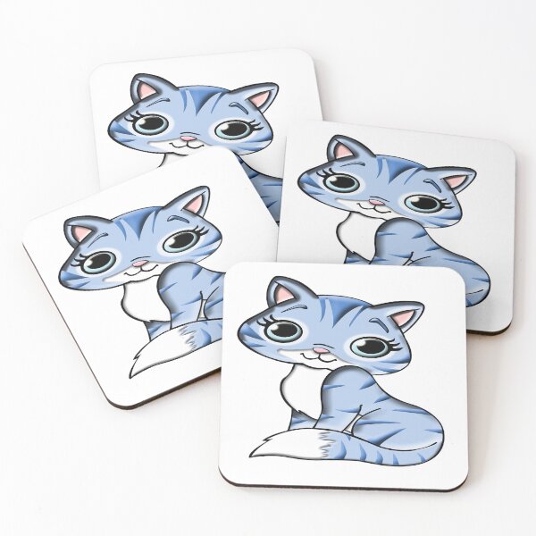 Item preview, Animal Blue Cartoon Cat designed and sold by kris-money.