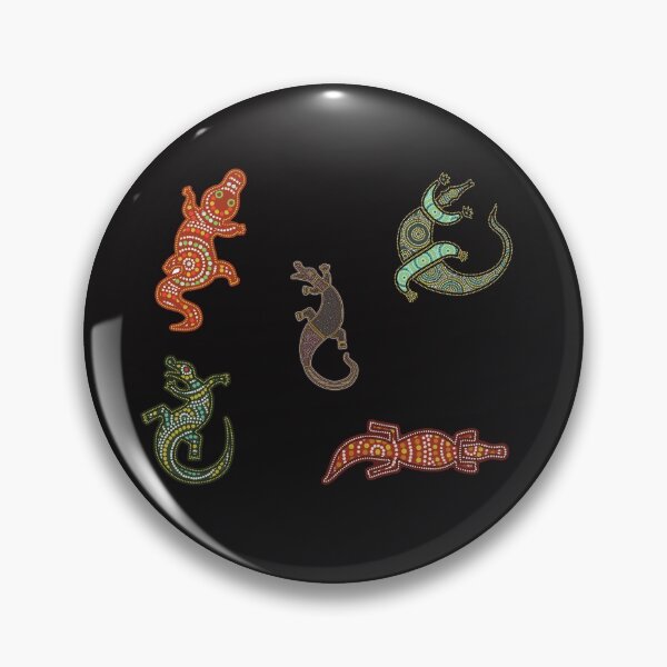 Item preview, Crocodile Australian Aboriginal Art  Sticker Pack designed and sold by GroveDesigns.