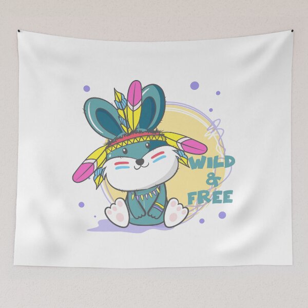 Item preview, wild and free-cute little bunny  designed and sold by OzyManDiaS90.