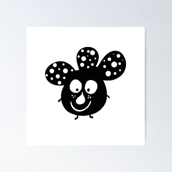Item preview, Funny black and white creature nr12 designed and sold by KateCrafts.