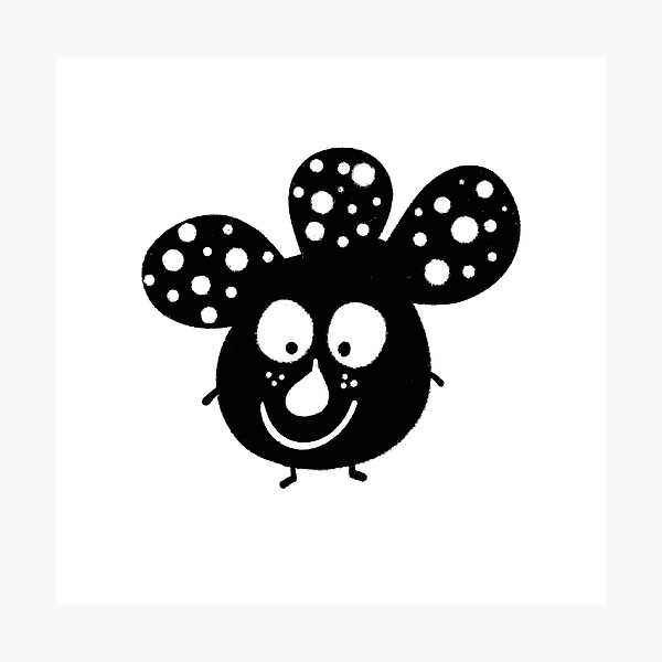 Item preview, Funny black and white creature nr12 designed and sold by KateCrafts.