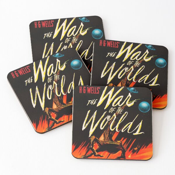 Item preview, HG Wells War Of The Worlds Science Fiction Film Noir Wall Art designed and sold by retroposters.