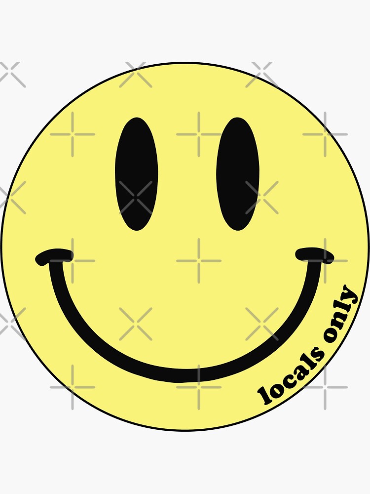 Smiley Face Sticker for Sale by Riley Clarke