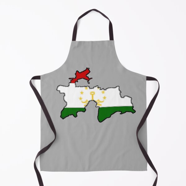 Item preview, Tajikistan Map With Tajik Flag designed and sold by Havocgirl.