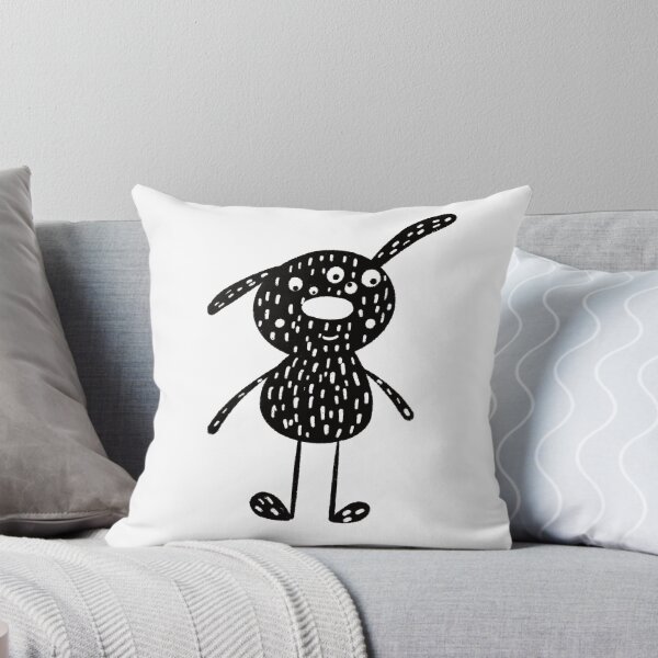 Item preview, Funny black and white creature nr13 designed and sold by KateCrafts.