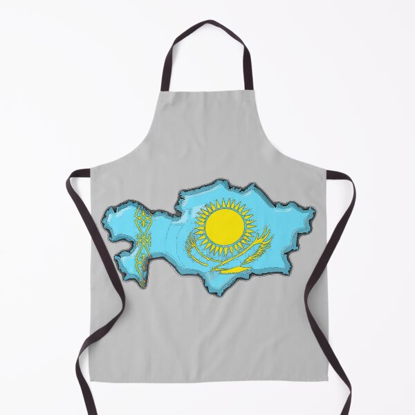 Item preview, Kazakhstan Map With Kazakh Flag designed and sold by Havocgirl.