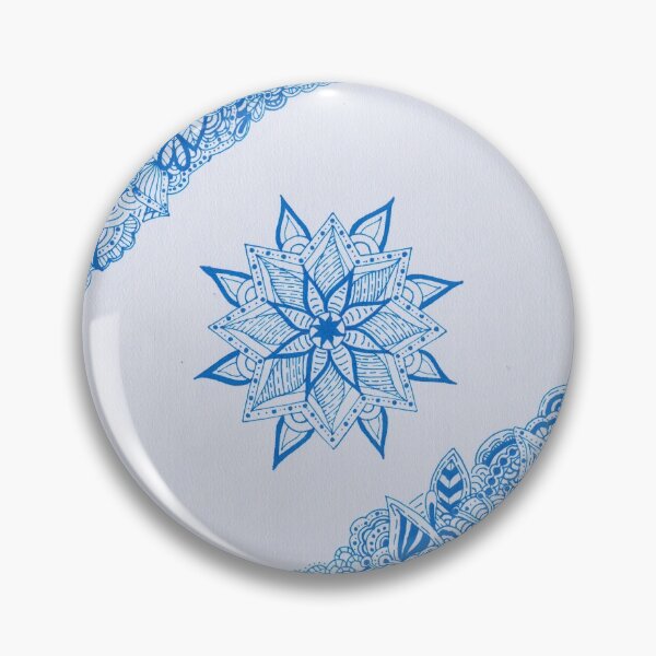Item preview, Ocean Blue Border Mandala designed and sold by MarisaGoncalves.
