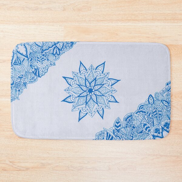 Item preview, Ocean Blue Border Mandala designed and sold by MarisaGoncalves.