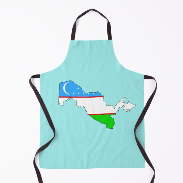 Item preview, Uzbekistan Map With Uzbek Flag designed and sold by Havocgirl.