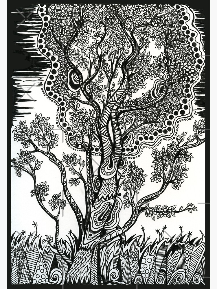 Thumbnail 3 of 3, Sticker, Windblown Tree designed and sold by Danielle Scott.