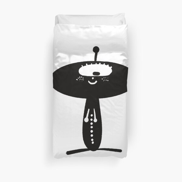 Funny black and white creature nr15 Duvet Cover