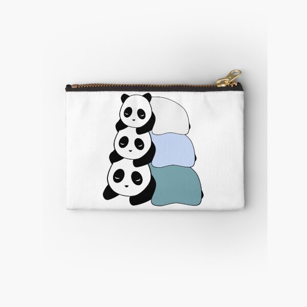 Item preview, Sleepy Panda Stack (Blue, White Background) designed and sold by elrathia.