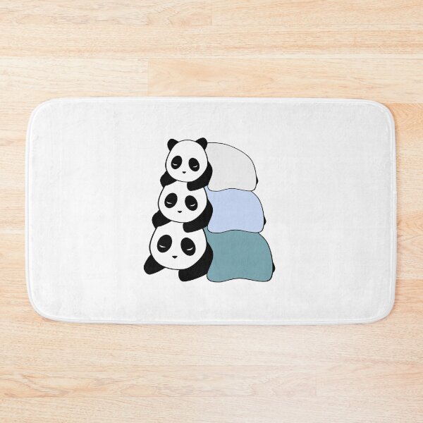 Item preview, Sleepy Panda Stack (Blue, White Background) designed and sold by elrathia.