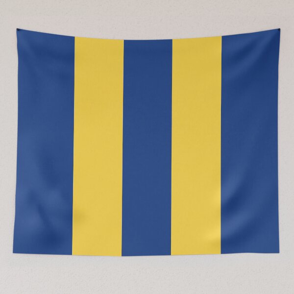 Item preview, Leeds Retro 1994 Blue and Yellow Away Striped designed and sold by Sporting Colour.