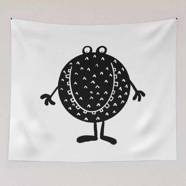 Item preview, Funny black and white creature nr16 designed and sold by KateCrafts.