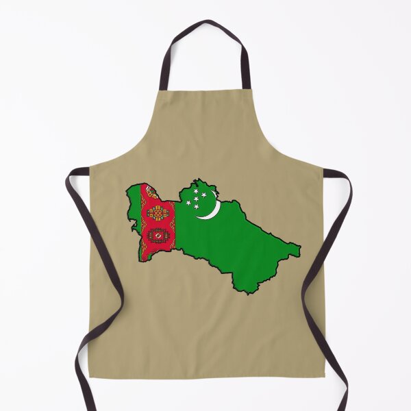 Item preview, Turkmenistan Map With Turkmenistan Flag designed and sold by Havocgirl.