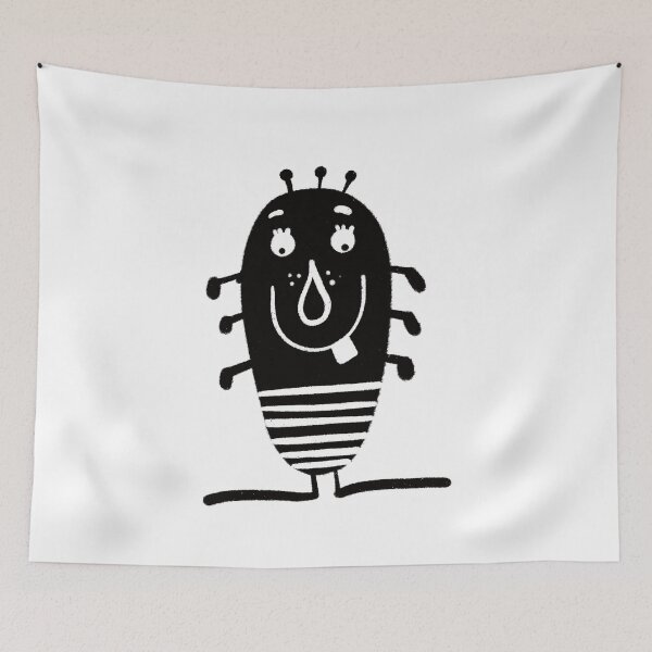 Item preview, Funny black and white creature nr17 designed and sold by KateCrafts.
