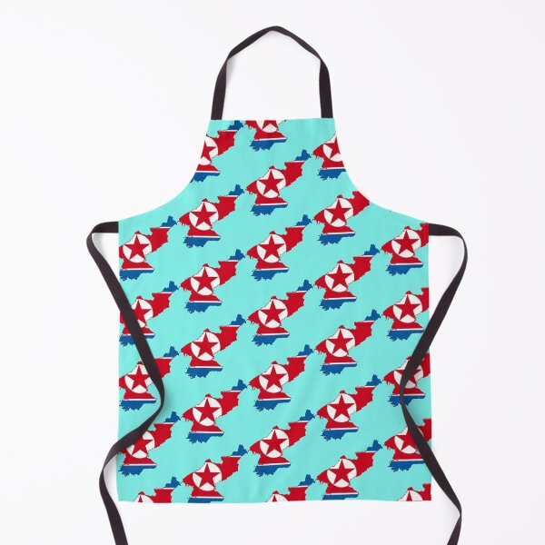 Item preview, North Korea Map With North Korean Flag designed and sold by Havocgirl.