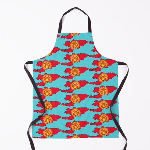 Item preview, Kyrgyzstan Map With Kyrgyzstani Flag designed and sold by Havocgirl.
