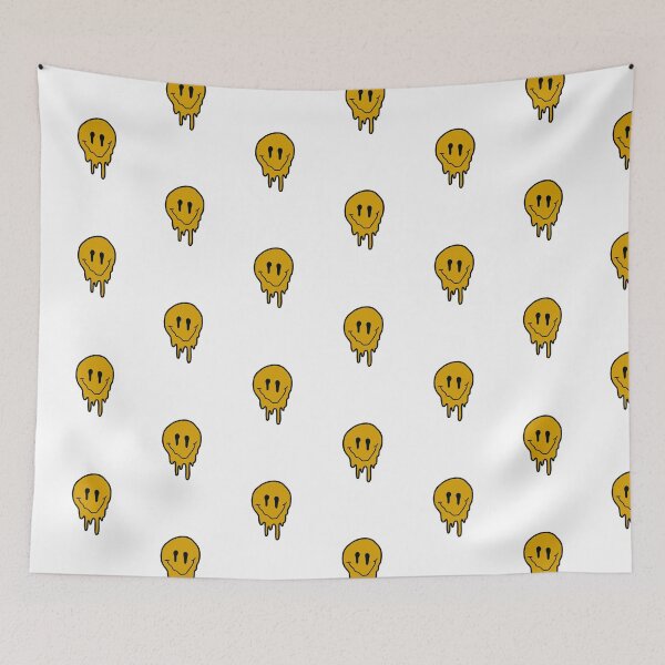 Item preview, yellow drippy smiley face  designed and sold by zarapatel.