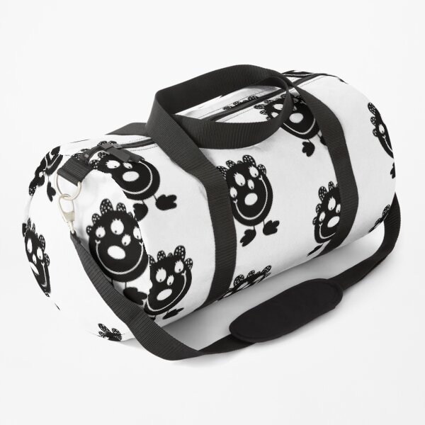 Funny black and white creature nr18 Duffle Bag