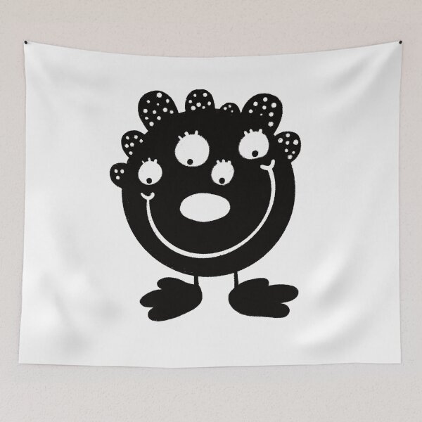 Item preview, Funny black and white creature nr18 designed and sold by KateCrafts.