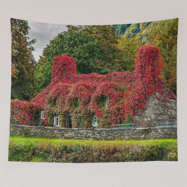 Item preview, Autumn Tea House Llanrwst Wales designed and sold by AJEvans.