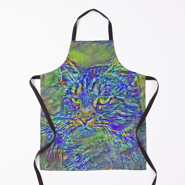 Item preview, Artificial neural style Post-Impressionism cat designed and sold by blackhalt.