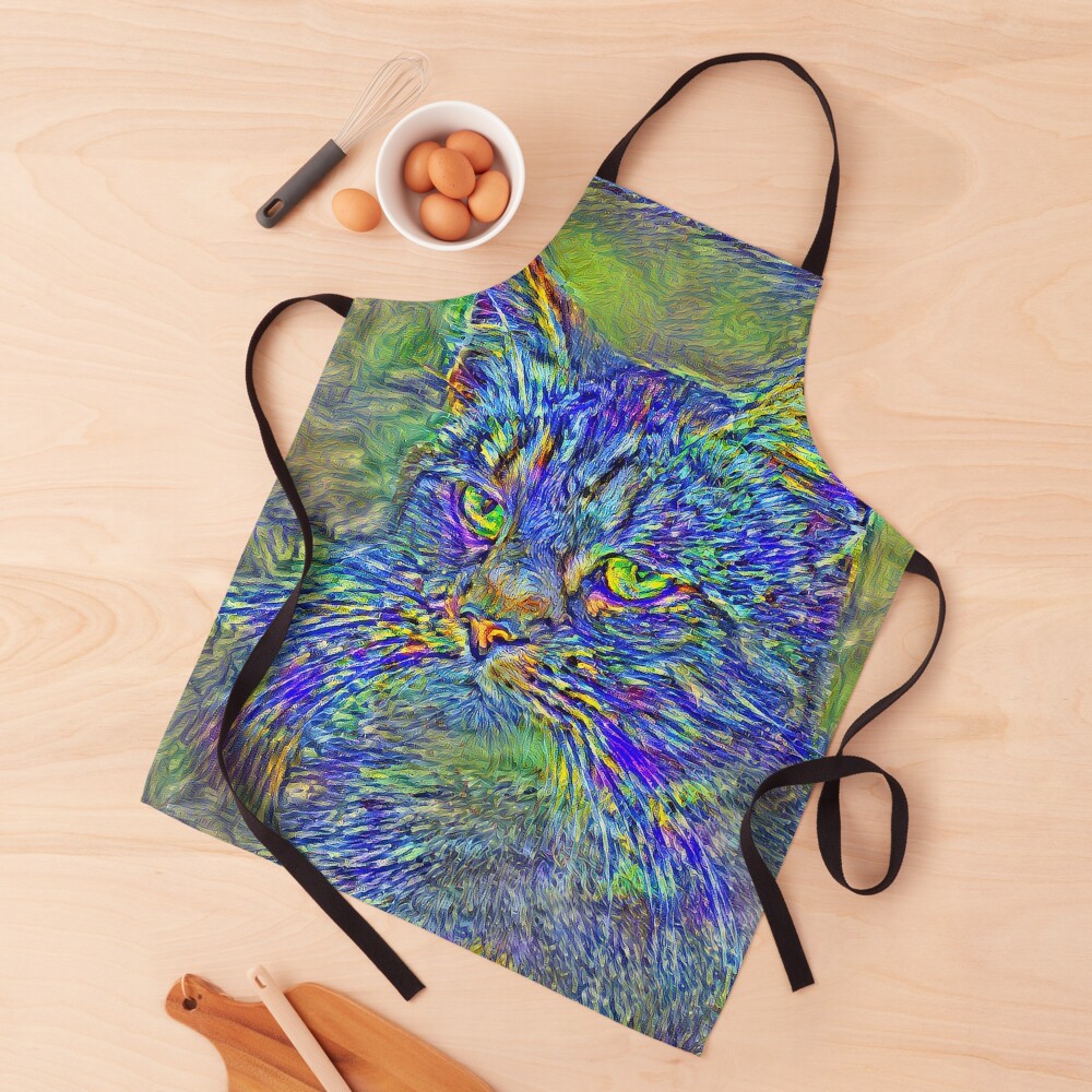 Artificial neural style Post-Impressionism cat Apron