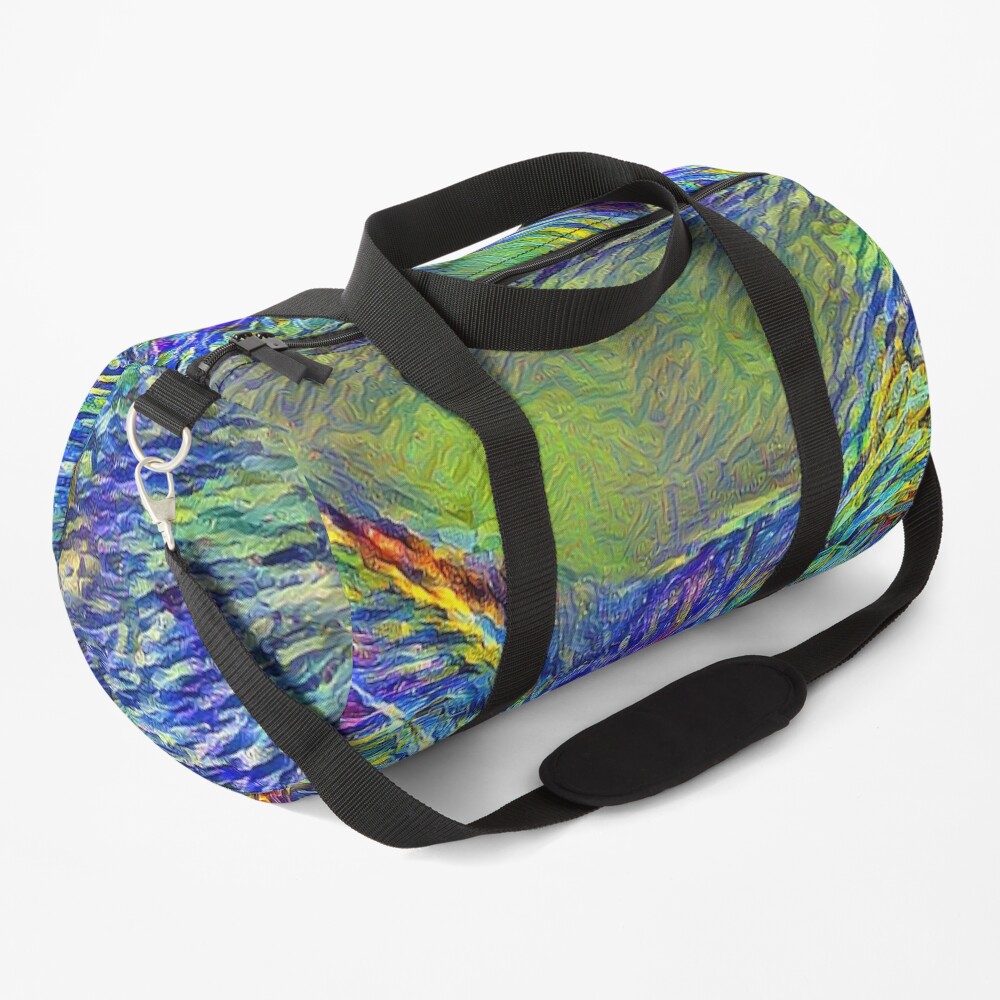 Artificial neural style Post-Impressionism cat Duffle Bag
