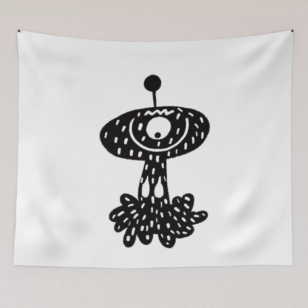 Item preview, Funny black and white creature nr19 designed and sold by KateCrafts.