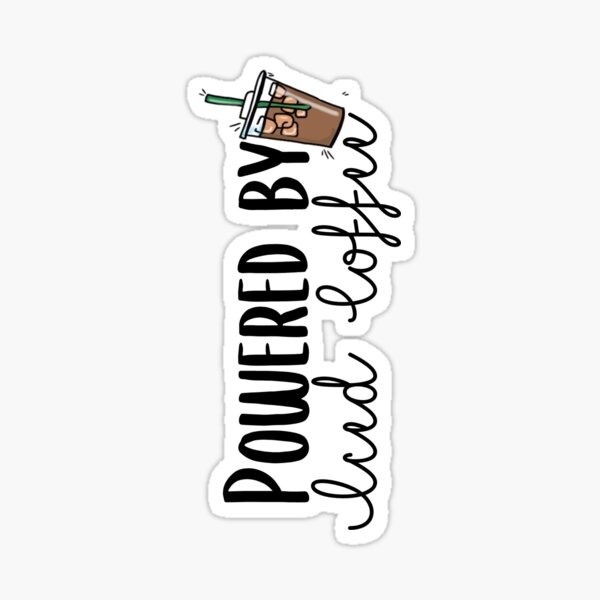 Item preview, Powered by Iced Coffee designed and sold by Alexandra Scribner.