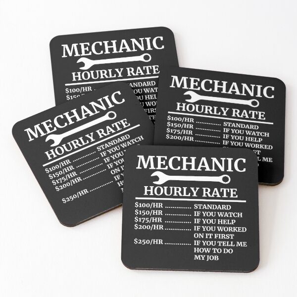 Item preview, Mechanic Hourly Rate  designed and sold by Vanover Designs.