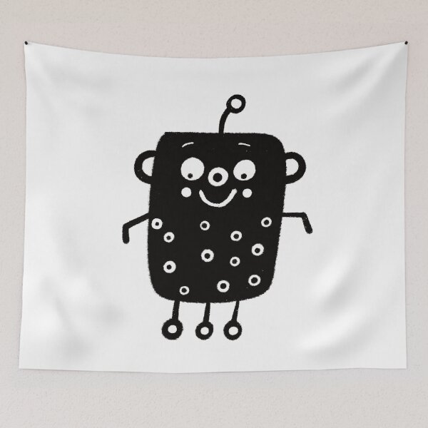Item preview, Funny black and white creature nr20 designed and sold by KateCrafts.