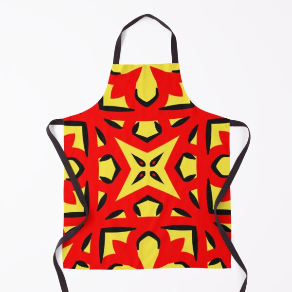 Item preview, Yellow Red Doodle Abstract Art designed and sold by Grafititee.