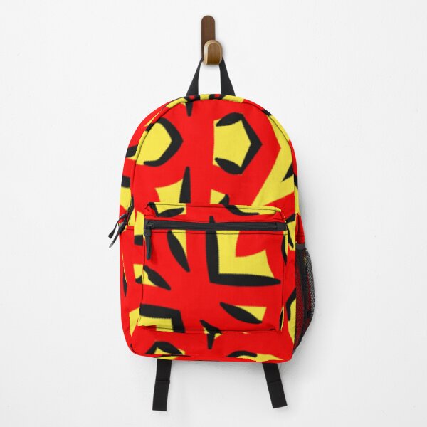 Item preview, Yellow Red Doodle Abstract Art designed and sold by Grafititee.
