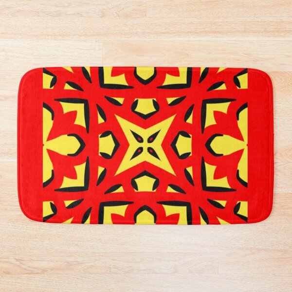 Item preview, Yellow Red Doodle Abstract Art designed and sold by Grafititee.