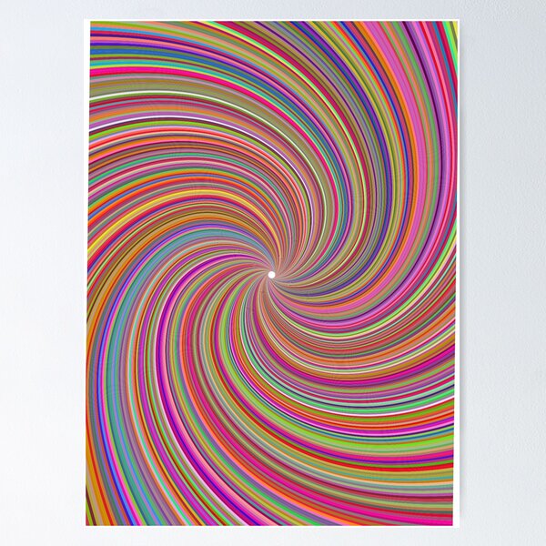 Item preview, Spiral psychedelic t-shirt designed and sold by Actelex.