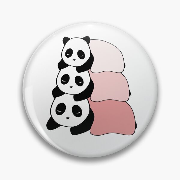 Item preview, Sleepy Panda Stack (Pink, White Background) designed and sold by elrathia.