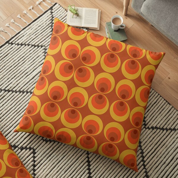 Funky 70's Vibes Floor Pillow