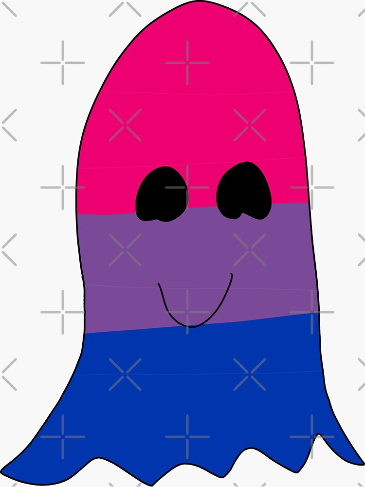 Bi Pride Ghost Sticker For Sale By Sedgewren Redbubble 6296