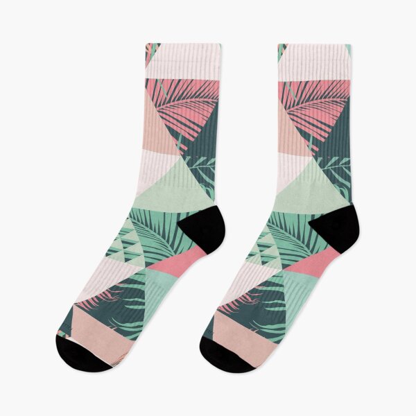 Item preview, Geometric Tropical Palm Leaves Inspired designed and sold by lotusbud.