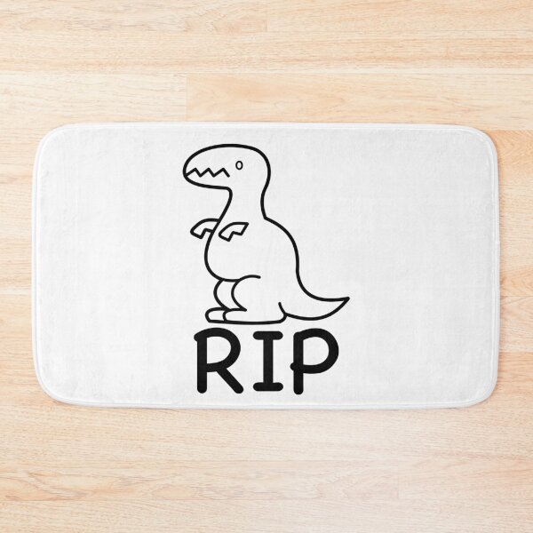 Item preview, Dinosaurs R.I.P. Dino black sticker design rest in peace dinos designed and sold by Shirtilike.