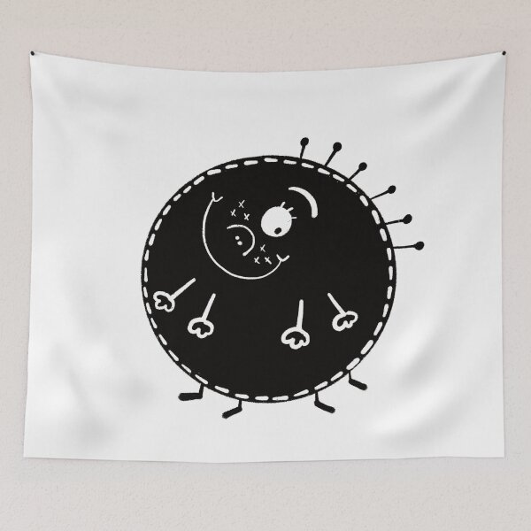 Item preview, Funny black and white creature nr21 designed and sold by KateCrafts.