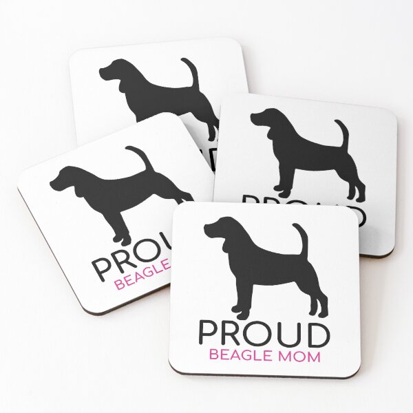 Item preview, Beagle Silhouette "Proud Beagle mom"- Funny gift for beagle mom designed and sold by TamGustam.